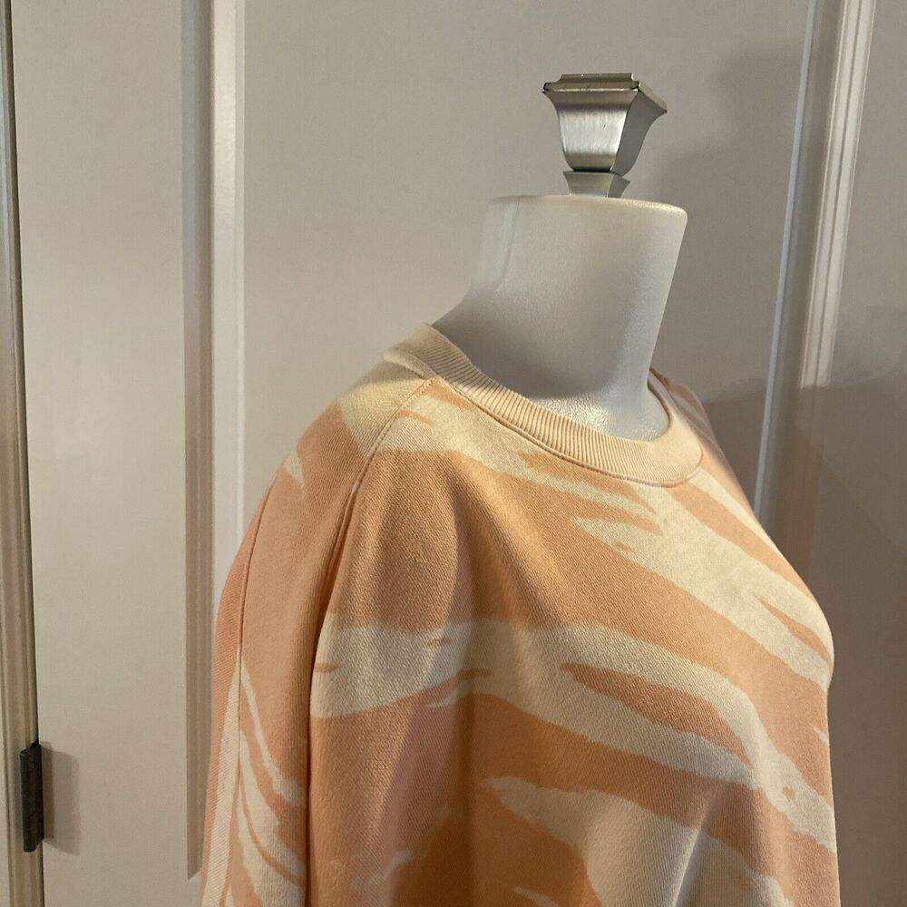 Sweaty Betty Orange Animal Print Crewneck Pullover Sweatshirt -Size‎ XXL - Picture 6 of 15